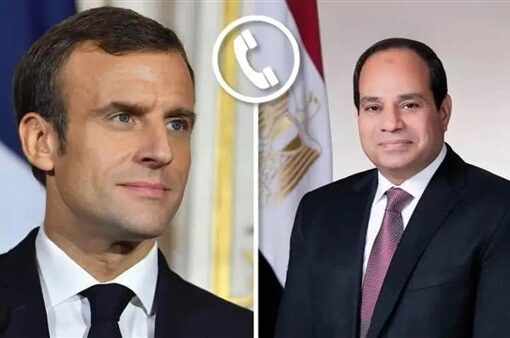 الرئيس السيسي ونظيره الفرنسي يؤكدان أهمية الوقف الفوري للتصعيد في قطاع غزة
