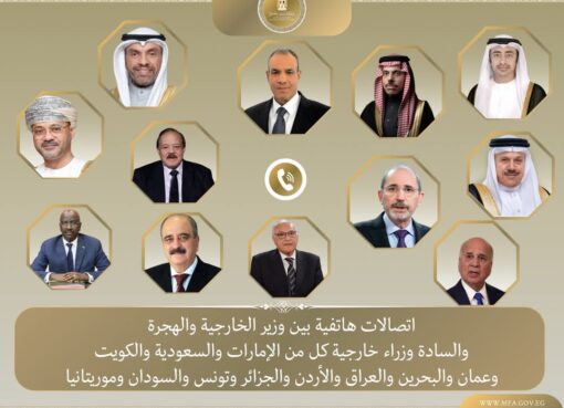 بتوجيهات من رئيس الجمهورية، اتصالات مكثفة لوزير الخارجية والهجرة مع عدد من وزراء الخارجية العرب