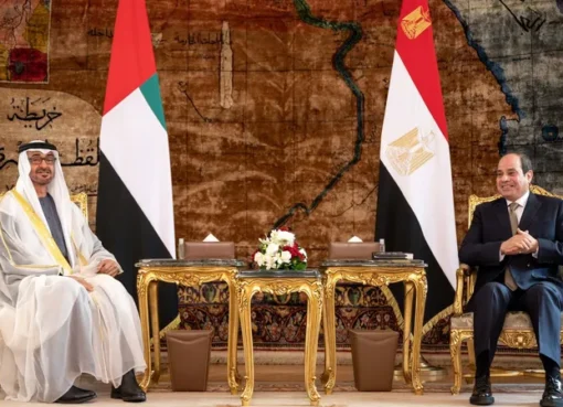 الرئيس السيسي يستقبل الشيخ محمد بن زايد آل نهيان رئيس دولة الإمارات السيسي ومحمد بن زايد