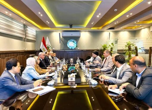 رئيس هيئة تنمية الصعيد يعقد اجتماعًا مع رئيس مركز تحديث الصناعة ورئيس الجهاز التنفيذي للمشروعات الصناعية والتعدينية