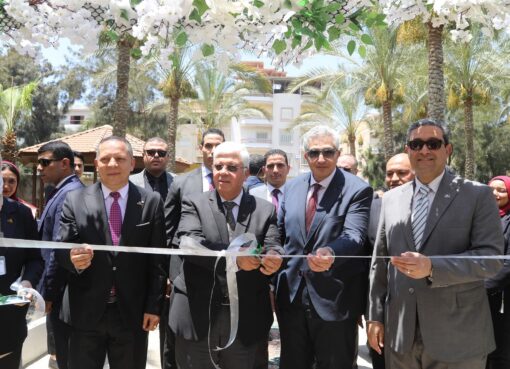 وزير التعليم العالي ومحافظ دمياط ورئيس جامعة دمياط يفتتحون ويتفقدون عددًا من المشروعات التعليمية والصحية بجامعة دمياط